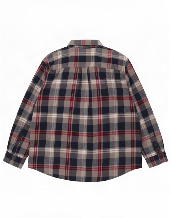Chaps Chemise en flanelle pour homme 2XL en coton à carreaux bleu marine