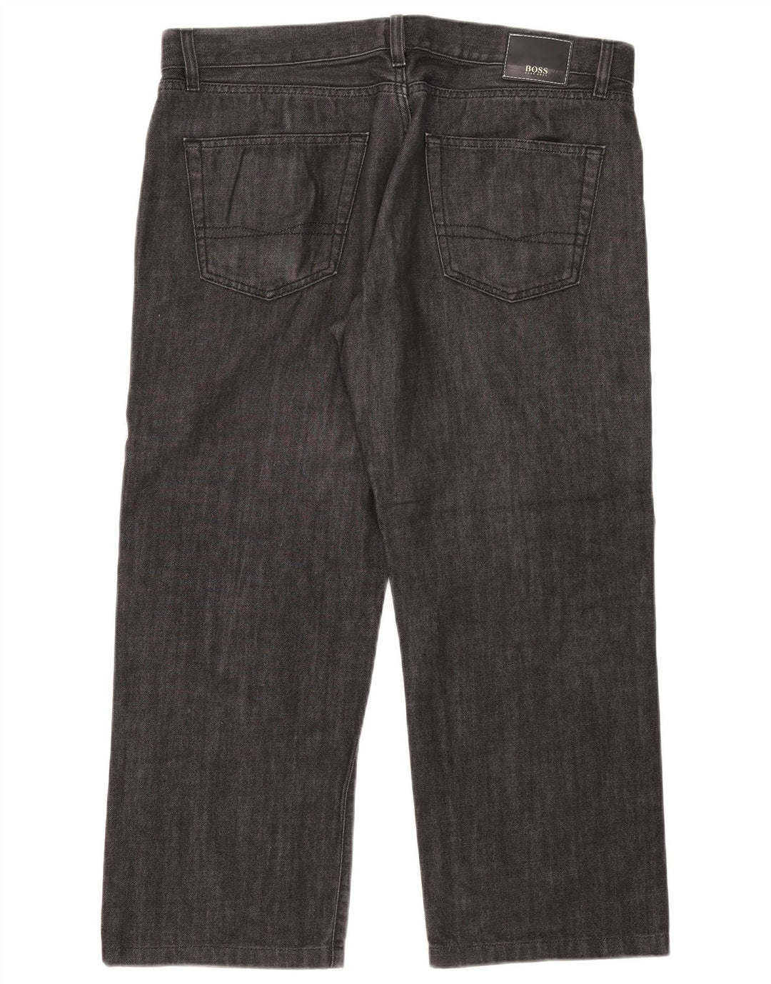 Hugo Boss Jean droit W38 L26 en coton noir pour homme