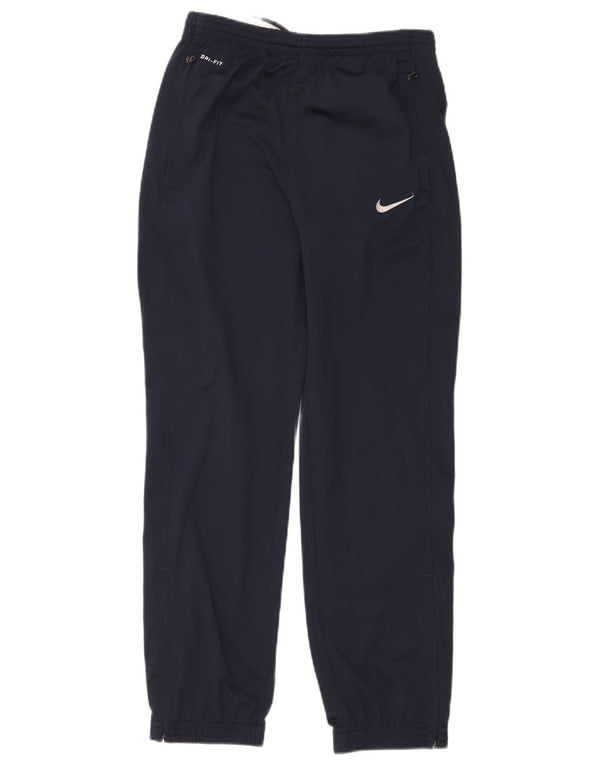 Nike Pantalon de survêtement Dri Fit pour garçon 12-13 ans Bleu marine Taille L