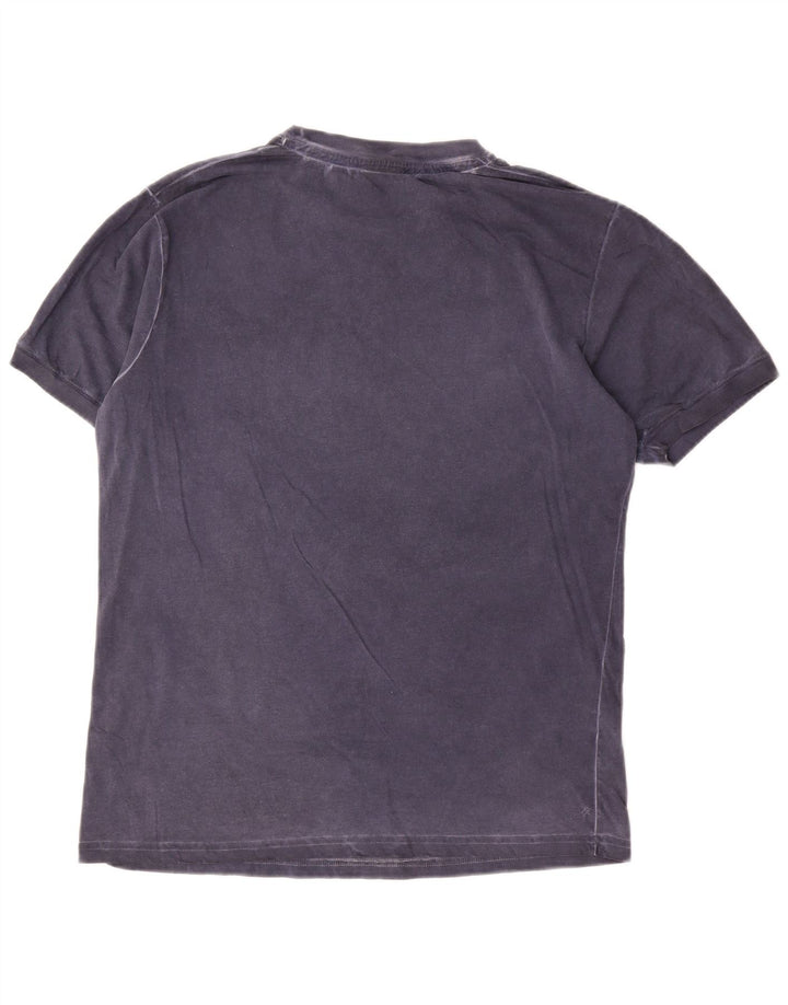 Converse T-Shirt Graphique Homme Bleu Marine Moyen Coton