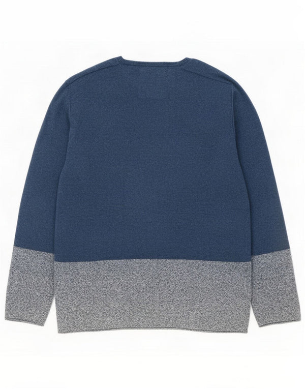 Zara Pull ras du cou pour garçon 13-14 ans Bleu marine Colourblock