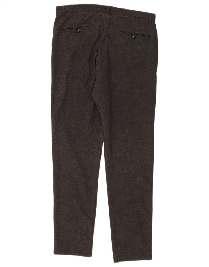 Zara Pantalon Chino Slim Homme EU 40 Medium W30 L29 Gris Moucheté