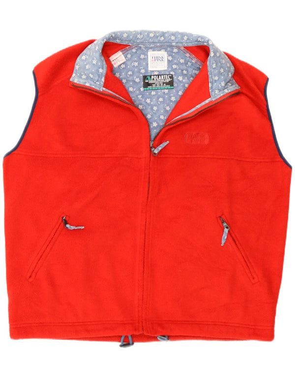 Think Pink Gilet polaire surdimensionné pour femme UK 16 Large Rouge Polyester