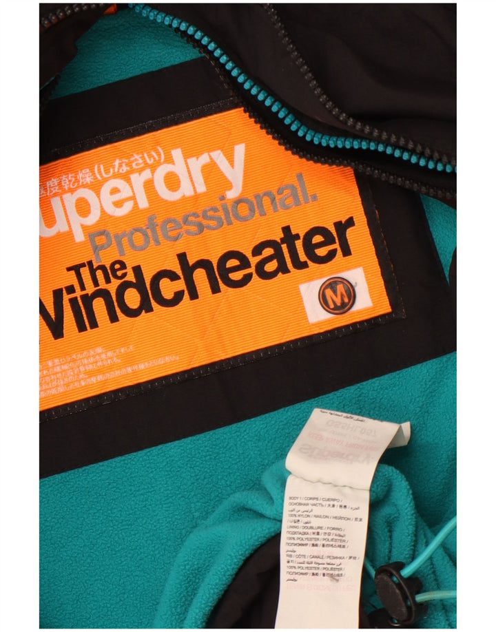 SUPERDRY Veste coupe-vent The Windcheater pour femme UK 14 Medium Noir