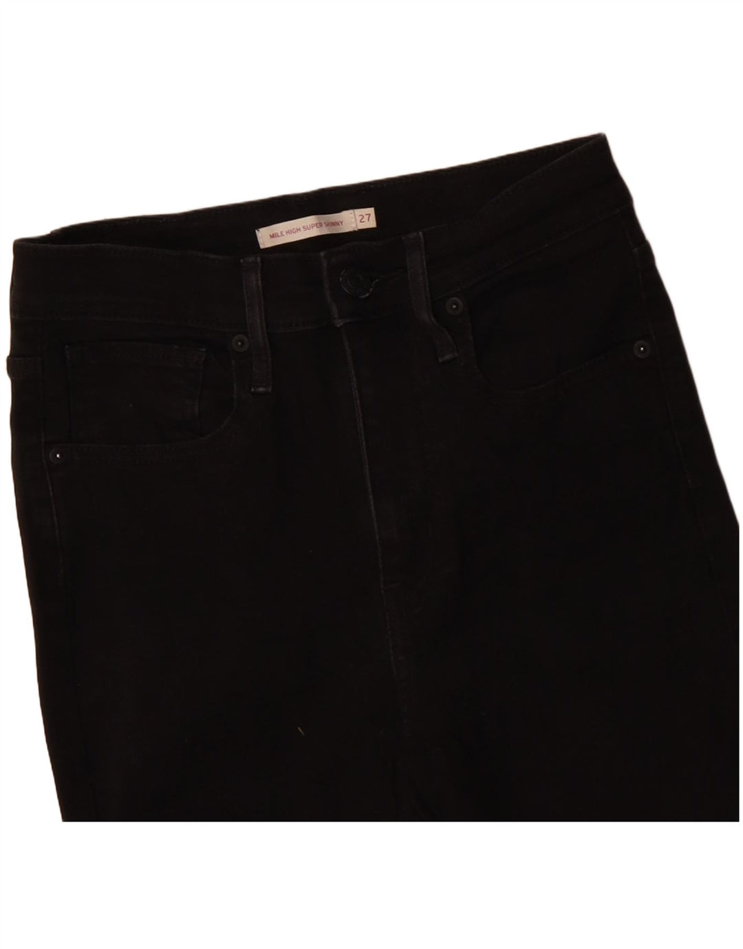 LEVI'S Jean Super Skinny Mile High Femme W27 L29 Coton Noir