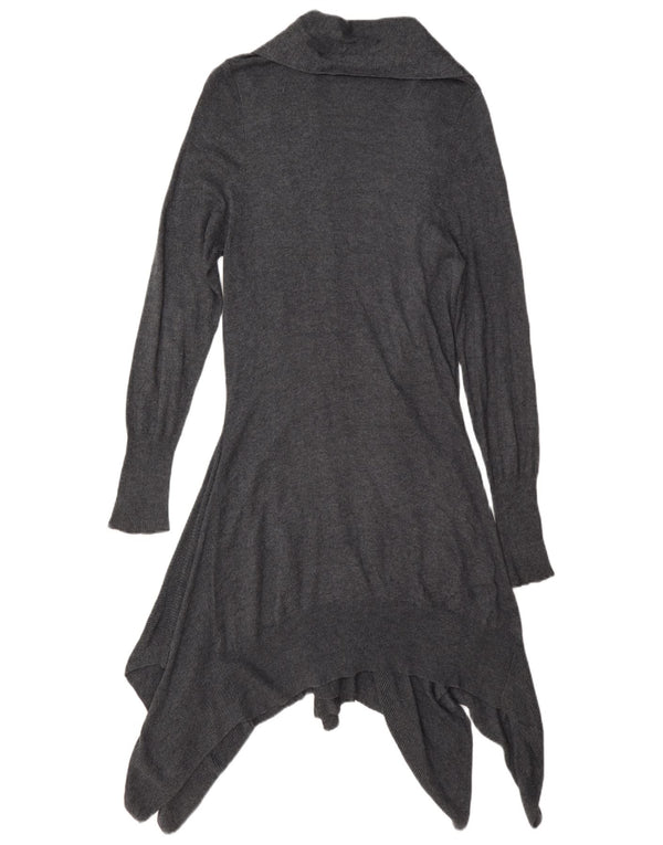 Marks & Spencer Pull cardigan asymétrique pour femme UK 14 Gris moyen