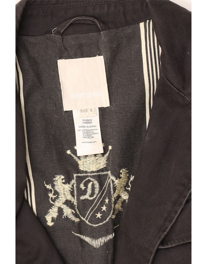 Diesel Veste militaire militaire pour homme UK 40 Large Noir