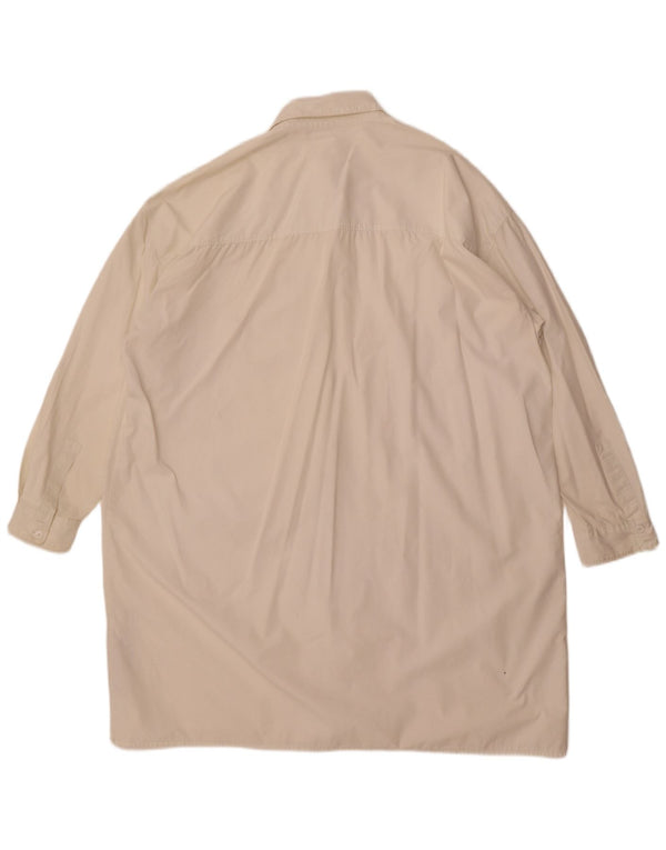 Levi's Robe chemise surdimensionnée à manches longues pour femme UK 14 Coton blanc moyen