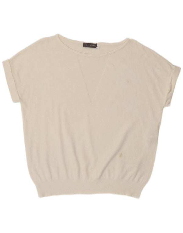 MINT VELVET Chemisier coupe ample pour femme UK 12 Polyamide blanc moyen