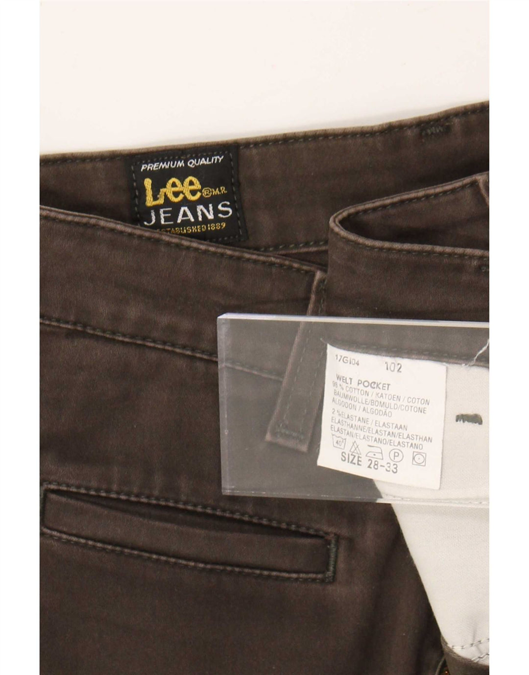 Lee Jean Bootcut Femme W28 L28 Marron Coton