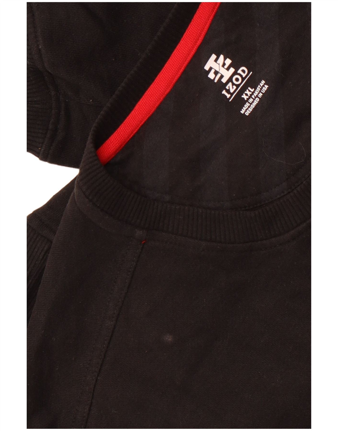 Izod Sweat-shirt pour homme en coton noir 2XL