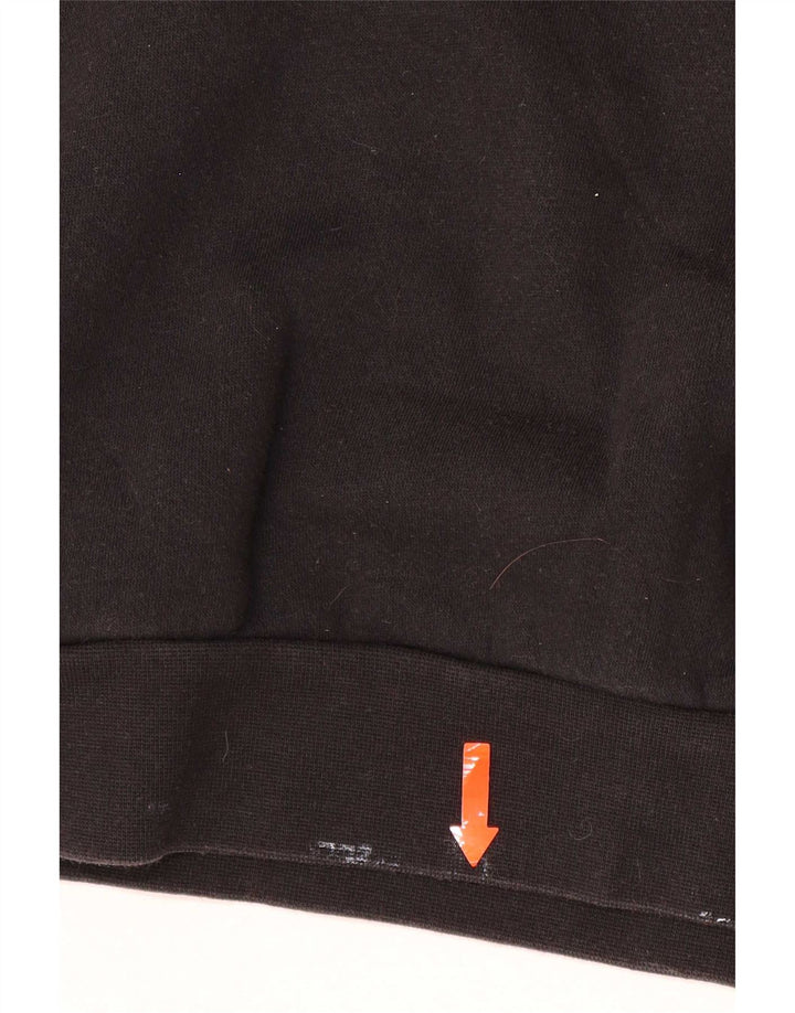 Adidas Sweat-shirt graphique pour homme en coton noir moyen