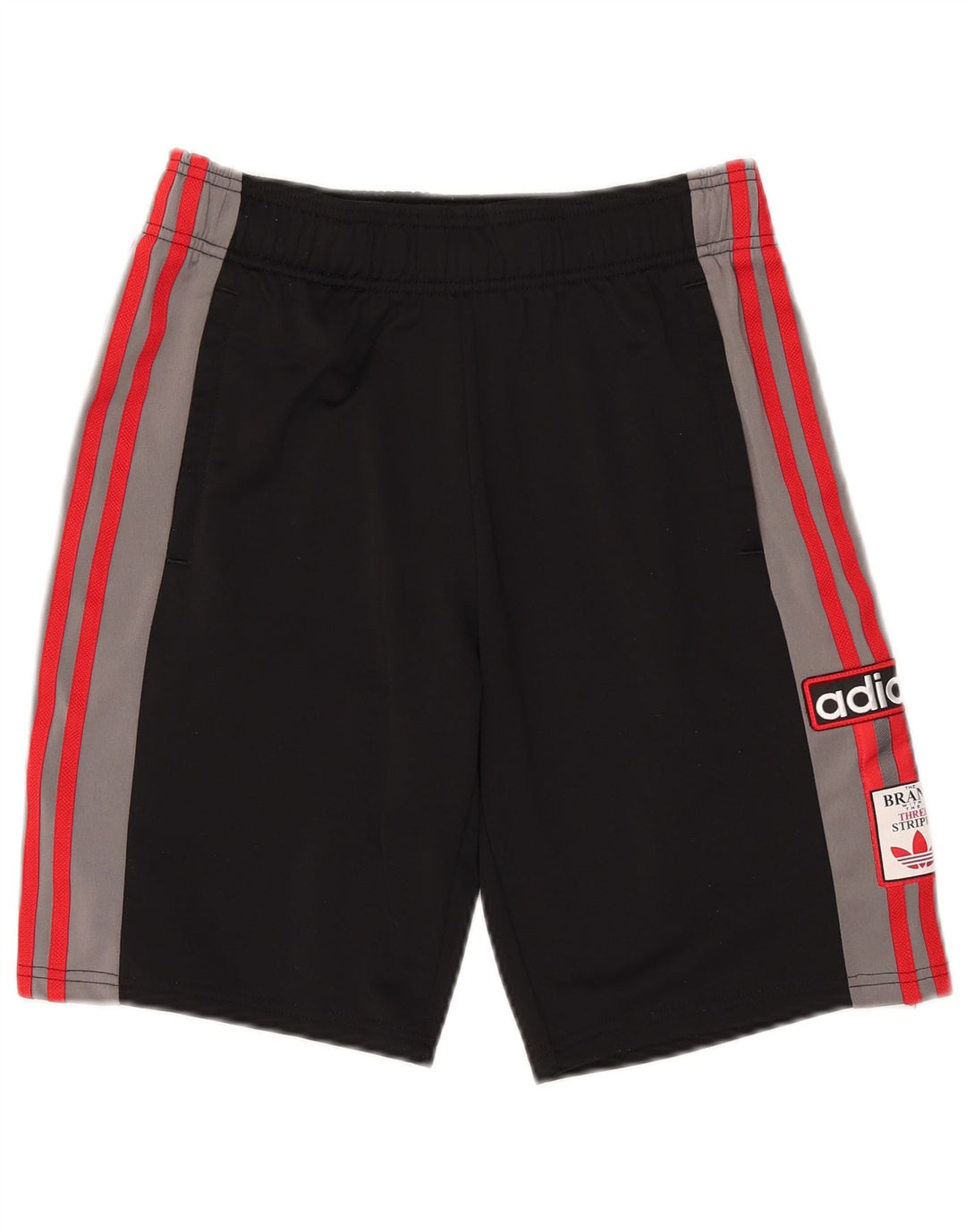 Adidas Short de Sport Graphique Garçon 15-16 ans Noir Colorblock Polyester