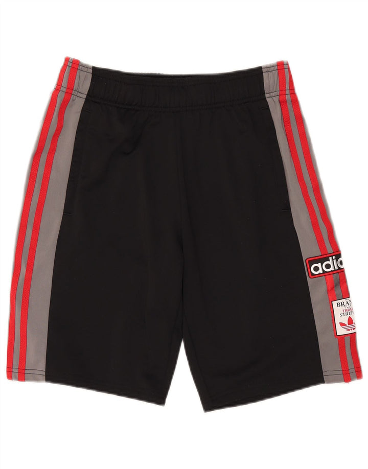 Adidas Short de Sport Graphique Garçon 15-16 ans Noir Colorblock Polyester