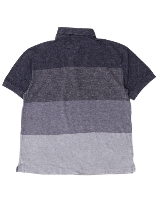 Tommy Hilfiger Polo sur mesure pour homme XL en coton color block bleu marine