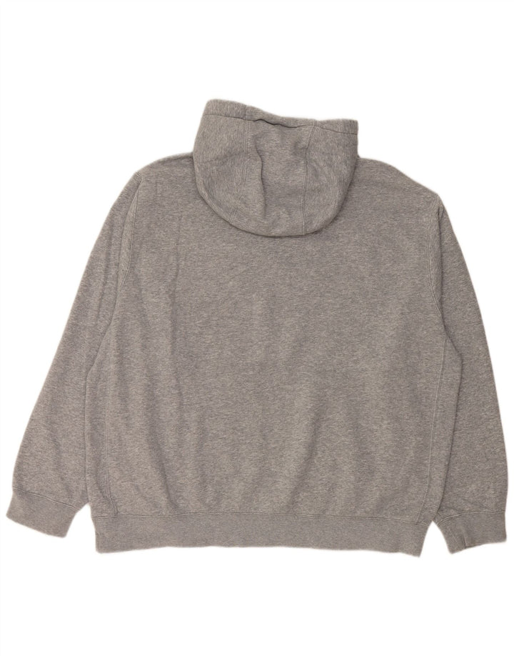 NIKE Pull à capuche pour homme XL en coton moucheté gris