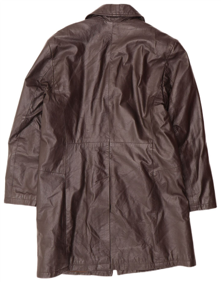 VINTAGE Manteau en Cuir Homme IT 52 XL Cuir Marron