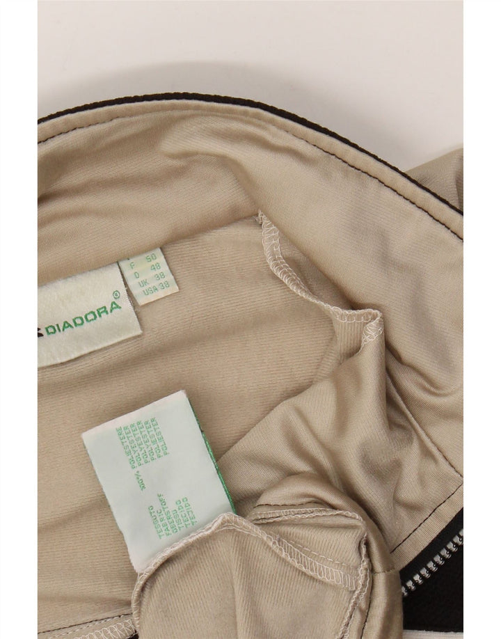 DIADORA Veste de Survêtement Homme UK 38 Beige Moyen Colorblock Polyester