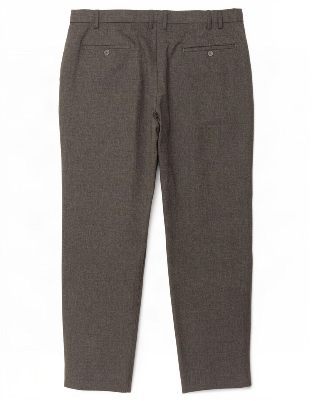 Marks & Spencer Pantalon de costume droit pour homme W38 L31 Gris Polyester