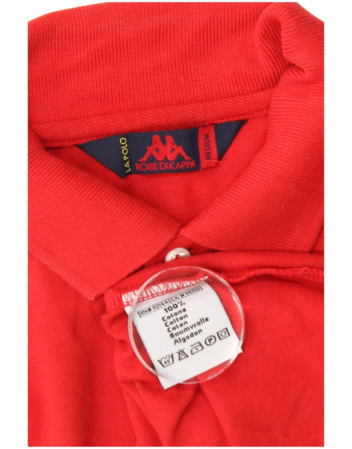 Kappa Polo à Manches Longues Homme Rouge Moyen Coton