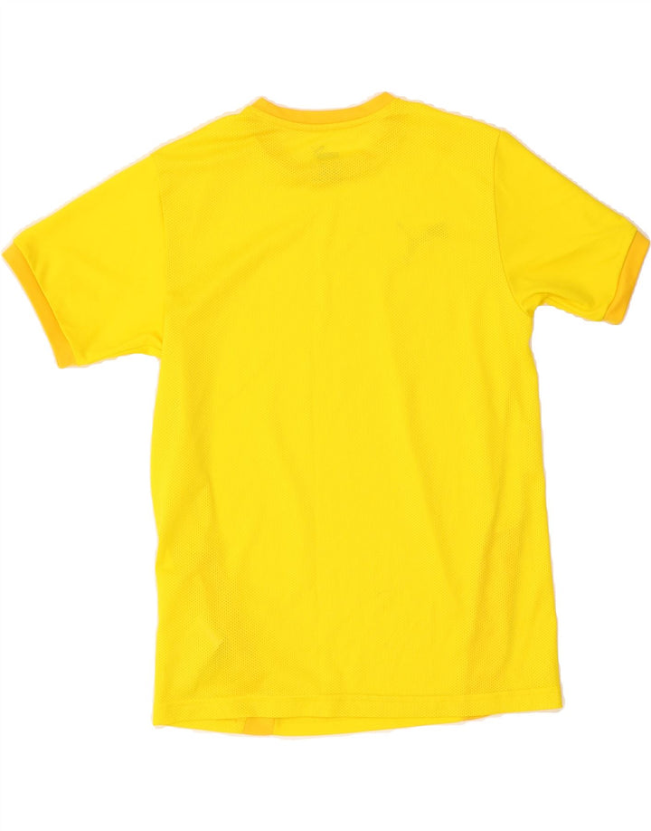 PUMA Boys T-Shirt Top 13-14 Years Yellow Polyester Vintage Puma and Second-Hand Puma from Messina Hembry 