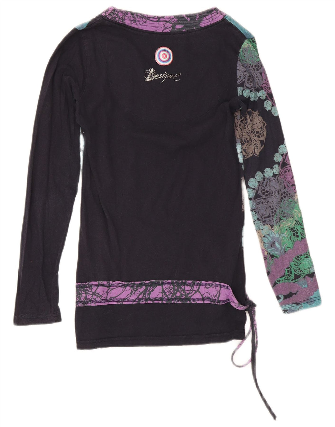 Desigual Chemisier à manches longues pour femme UK 42 Medium Multicolore Floral