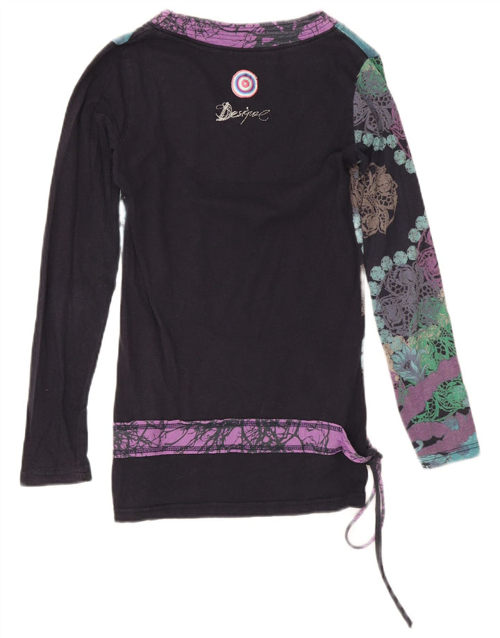 Desigual Chemisier à manches longues pour femme UK 42 Medium Multicolore Floral