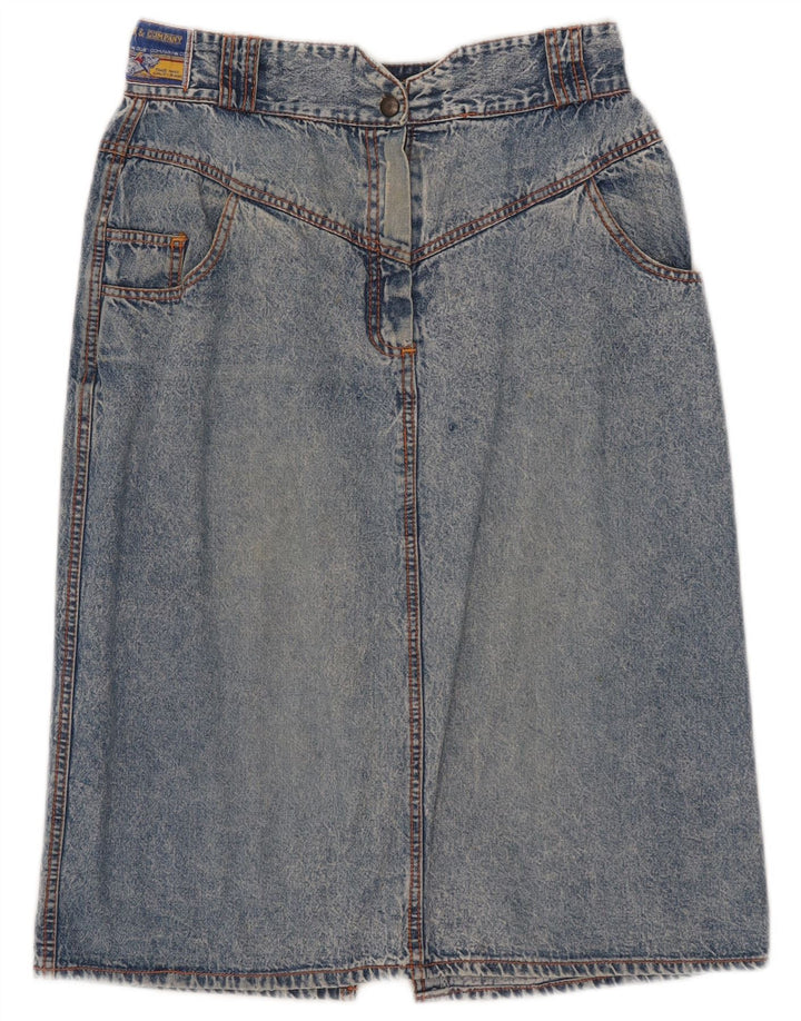 jupe en denim femme vintage IT 42 Moyen W28 Coton Bleu