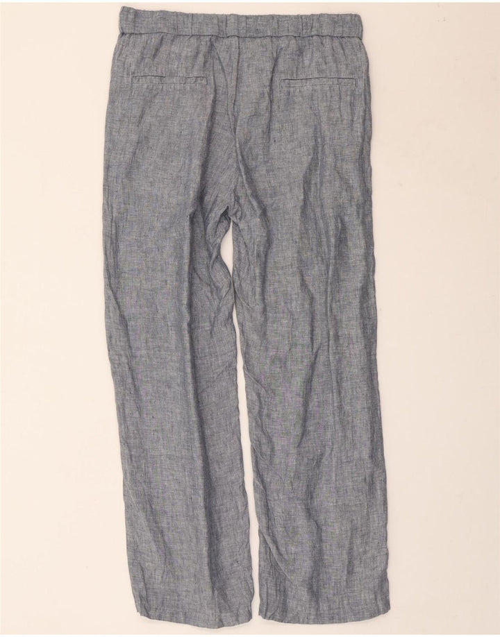 Dack's Pantalon Chino à Jambes Larges pour Femme Petit W30 L27 Bleu