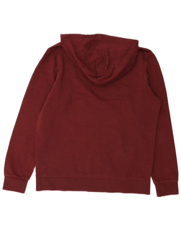 Jack & Jones Pull à capuche graphique XL en coton bordeaux pour homme