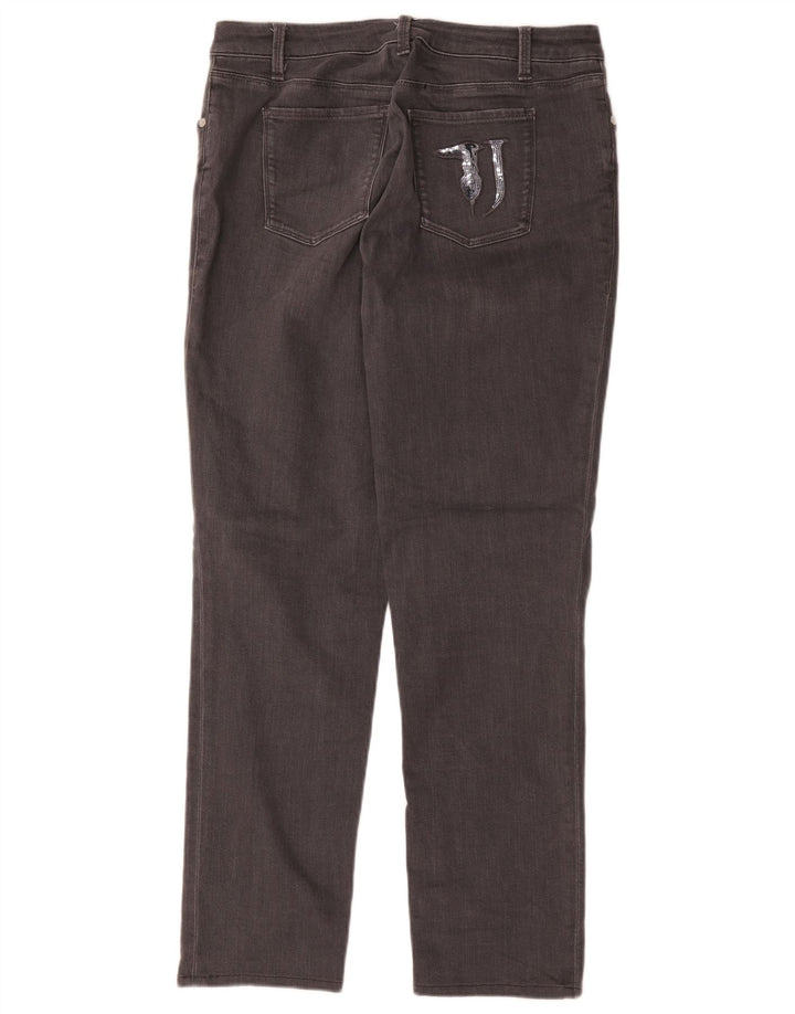 Trussardi Femme Jean Droit W36 L29 Gris Coton