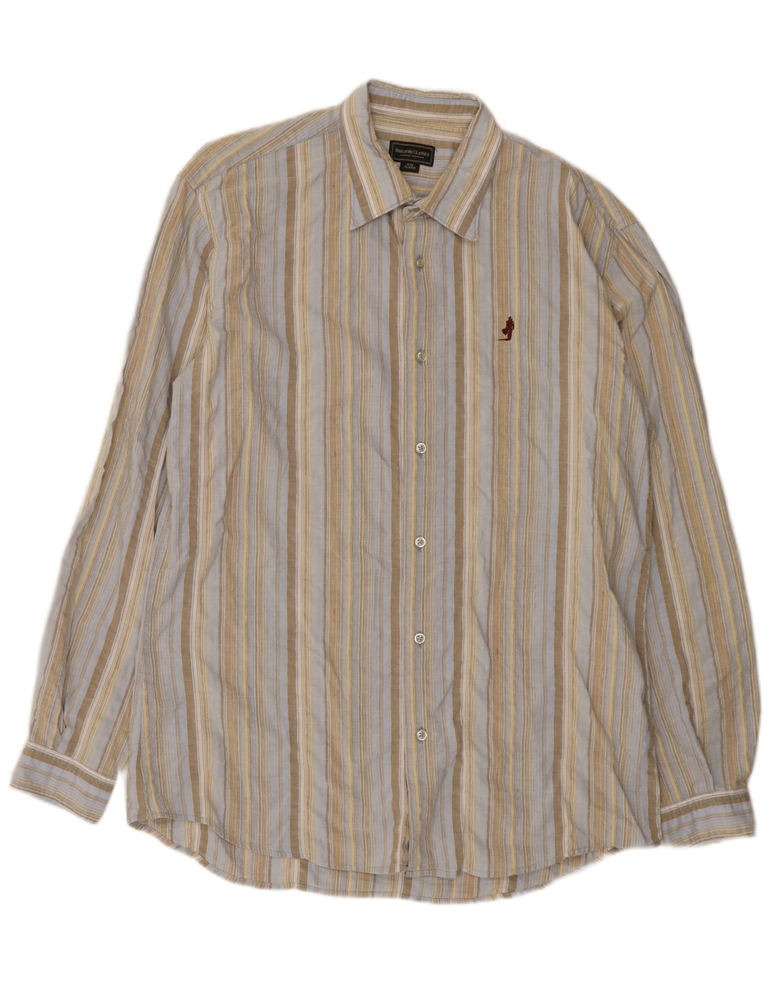 Marlboro Classics Chemise Homme XL Bleu Rayé Coton