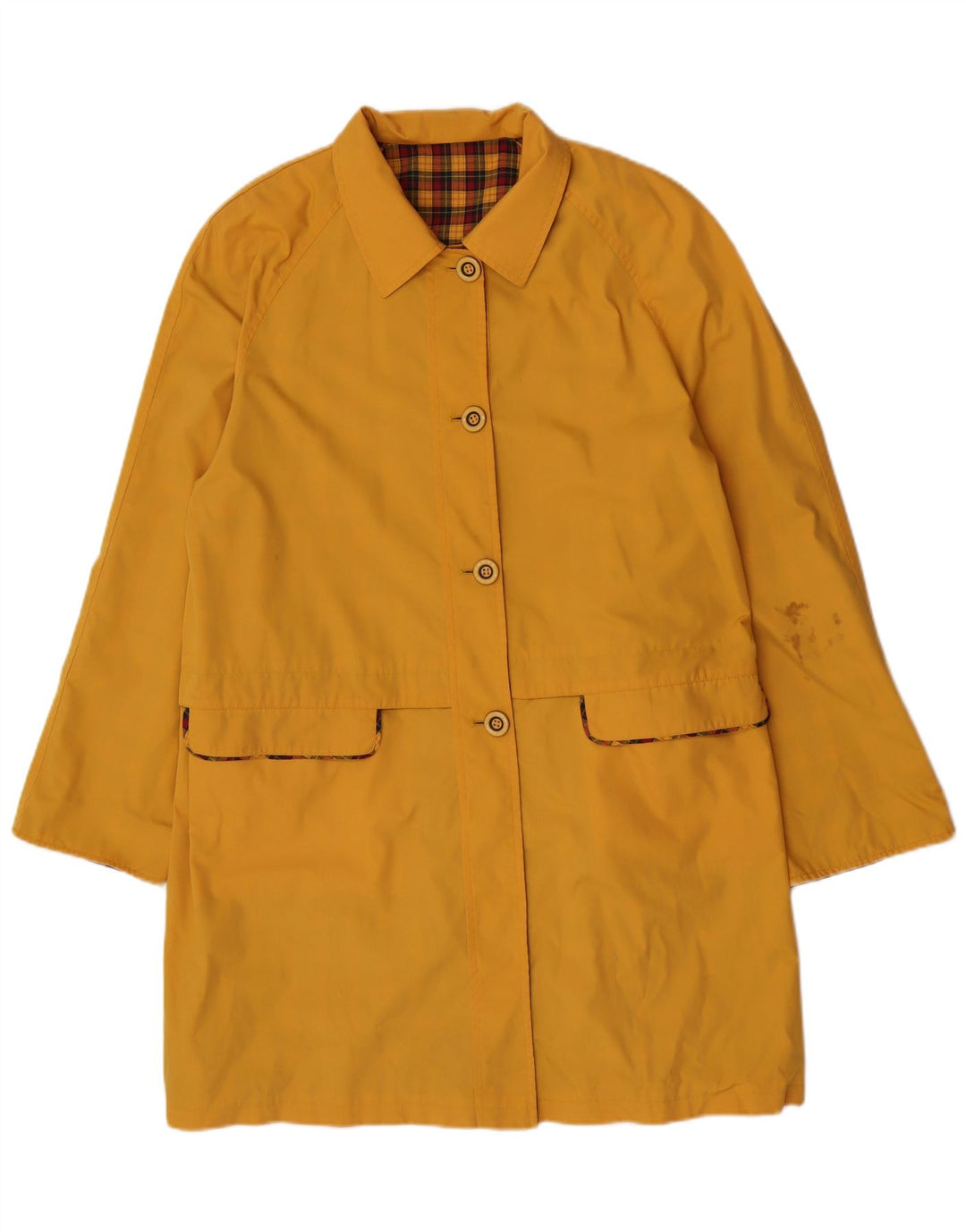 NINO Pardessus Réversible Femme IT 46 Large Jaune Polyester