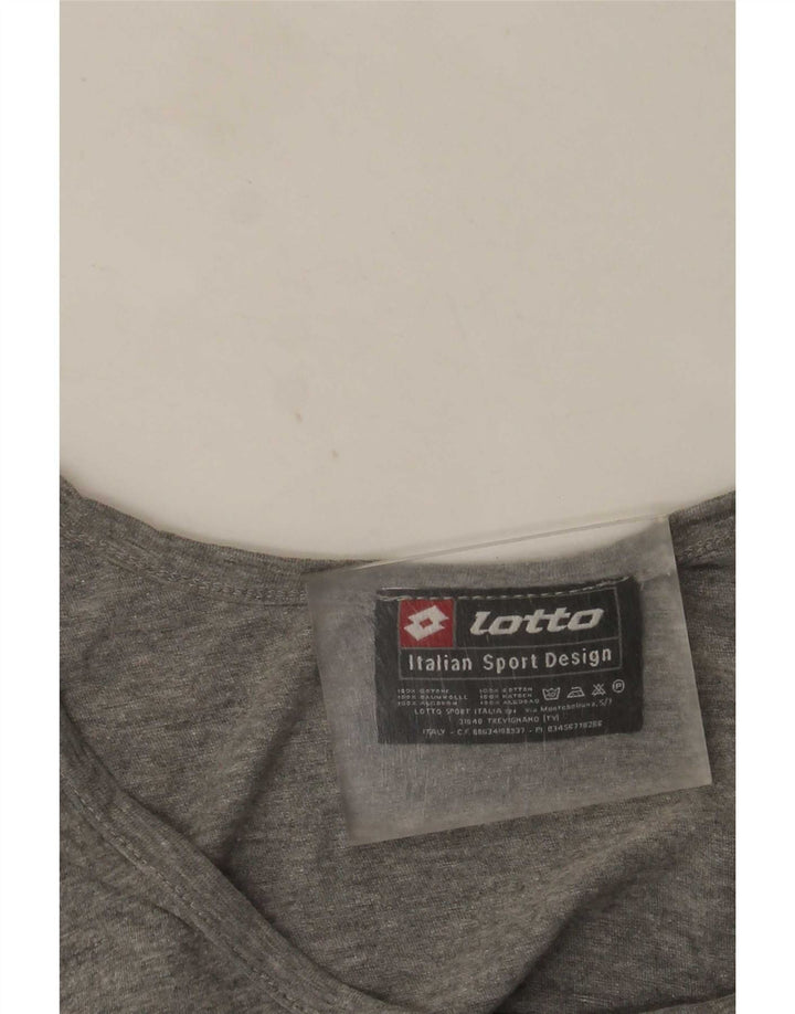 Lotto Débardeur Graphique Homme Gris Moyen Moucheté