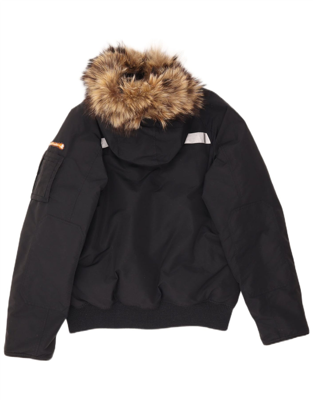 Goose & Gander Veste bomber rembourrée à capuche pour homme IT 48 Nylon noir moyen