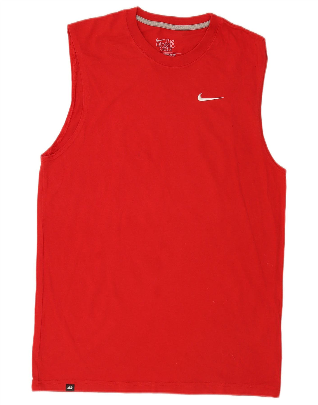 Nike Homme Coupe Regular Débardeur Rouge Moyen Coton