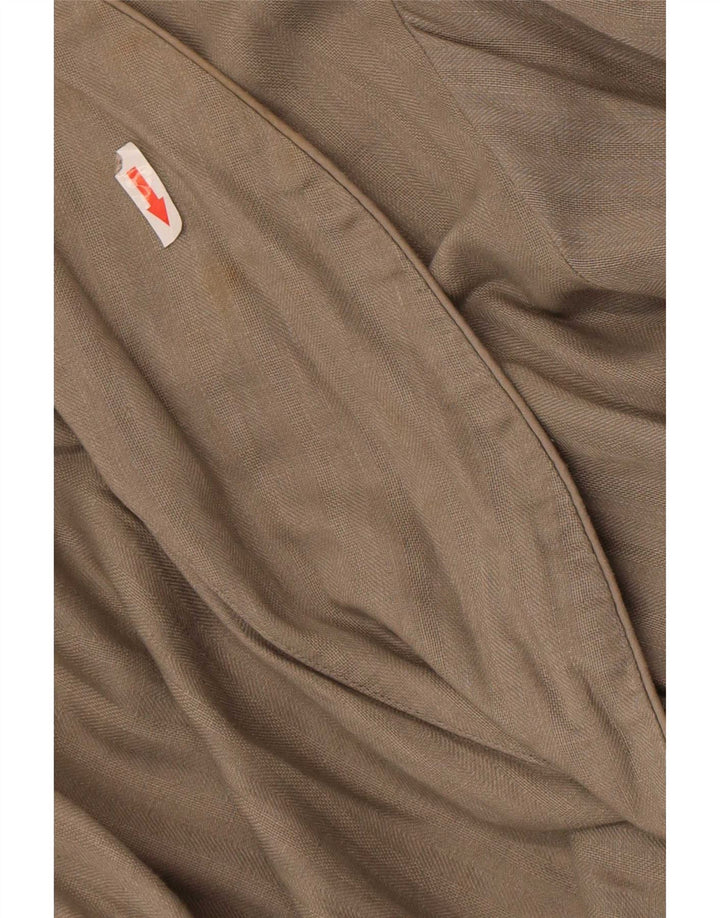 Marks & Spencer Manteau Robe Femme UK 14 Lin Gris Moyen