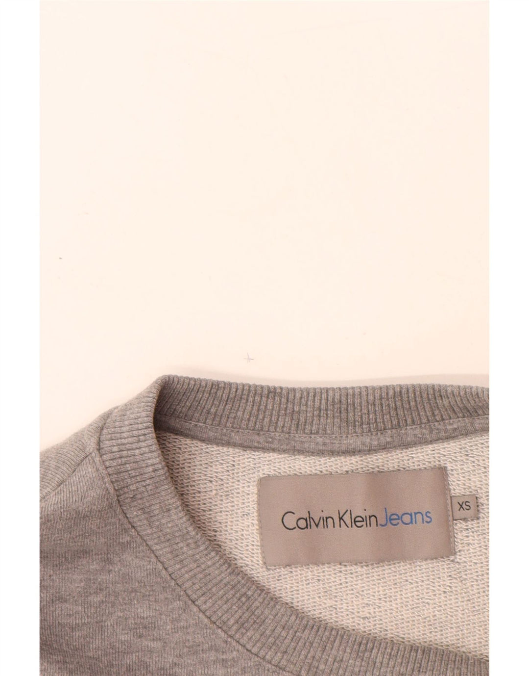 CALVIN KLEIN JEANS Sweat-shirt graphique pour homme XS Gris Coton