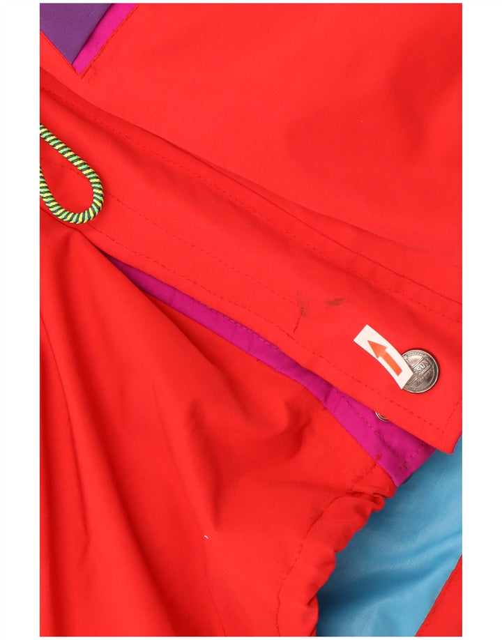 Cassin Veste de ski à capuche pour homme IT 50 Large Rouge Colourblock Polyester