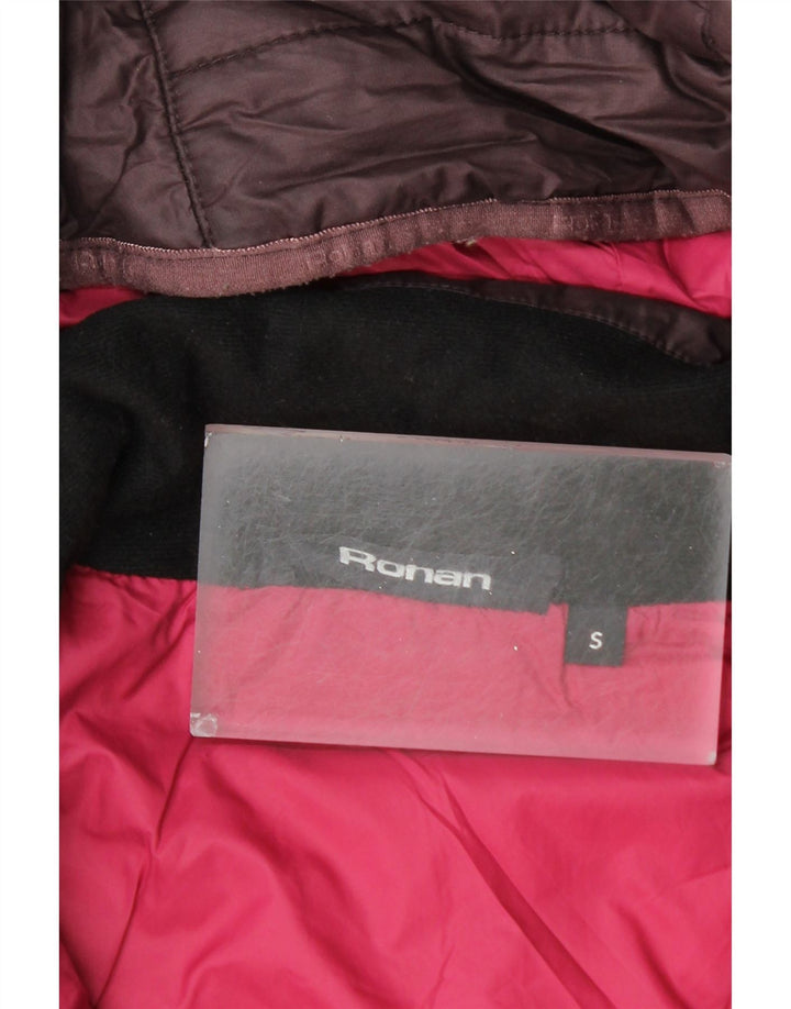 ROHAN Manteau rembourré à capuche pour femme UK 10 Petit Violet Polyester