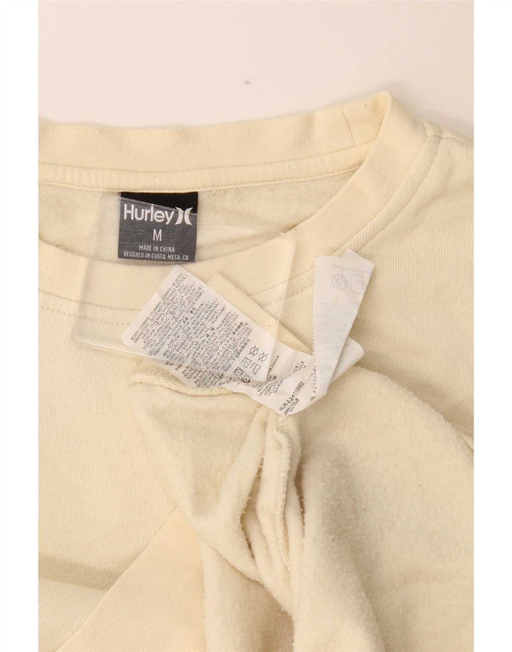 Hurley Sweat-Shirt Graphique Homme Beige Moyen Coton