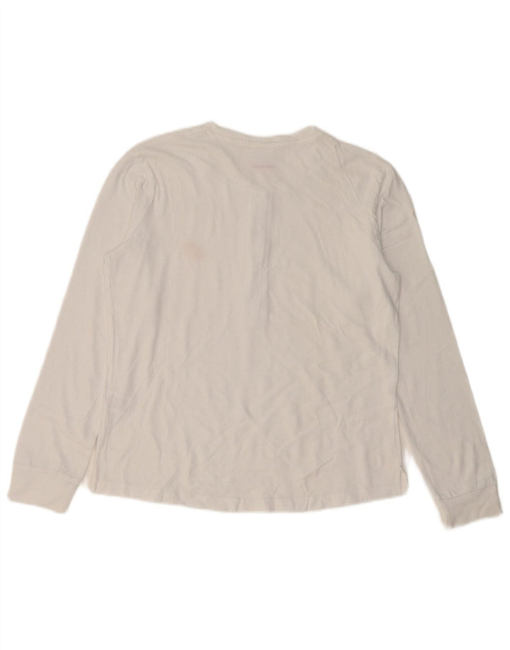 Lotto Haut à manches longues pour femme UK 10 Small Blanc Coton