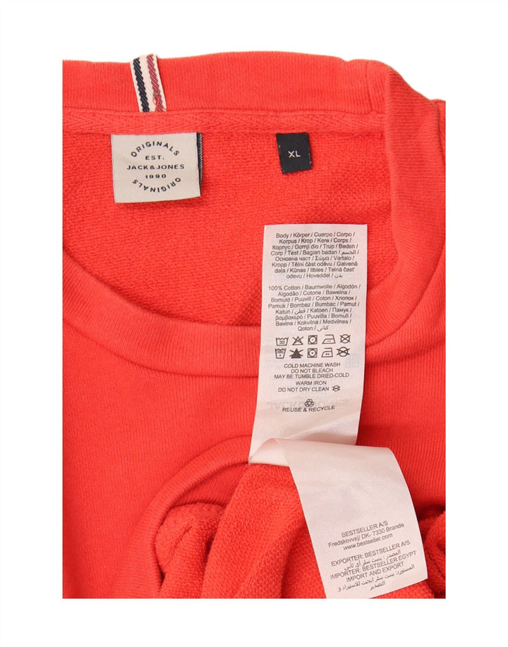 Jack & Jones Sweat-Shirt Homme XL Rouge Colorblock Coton