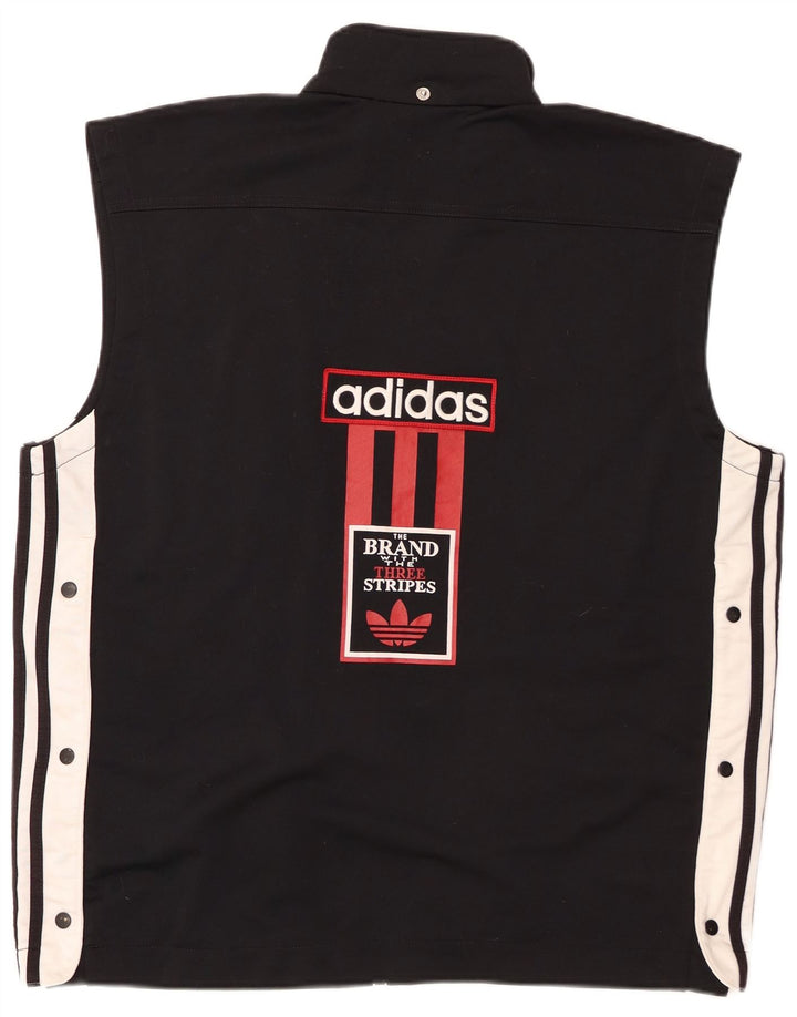 Adidas Veste de survêtement graphique pour homme UK 40/42 Noir moyen Colourblock