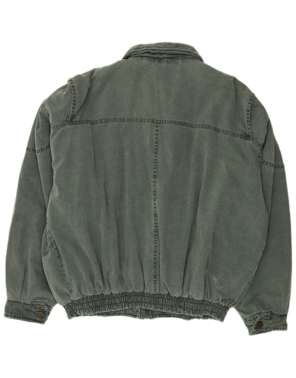 VINTAGE Veste Bomber Homme UK 42 XL Vert