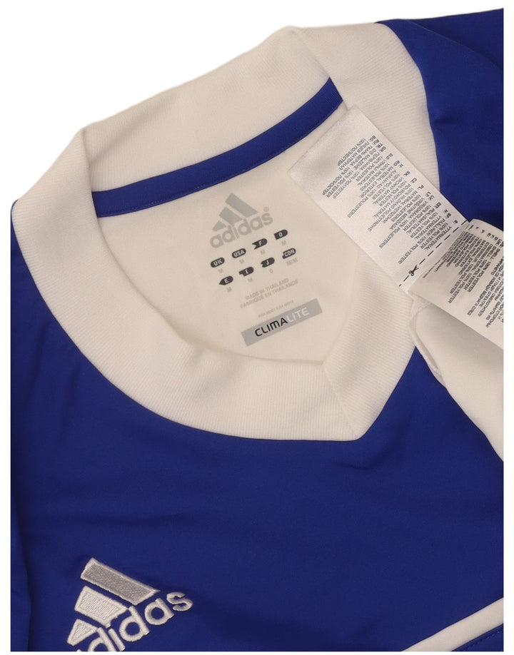 Adidas Hommes Climalite T-Shirt Haut Moyen Blanc Colorblock Polyester