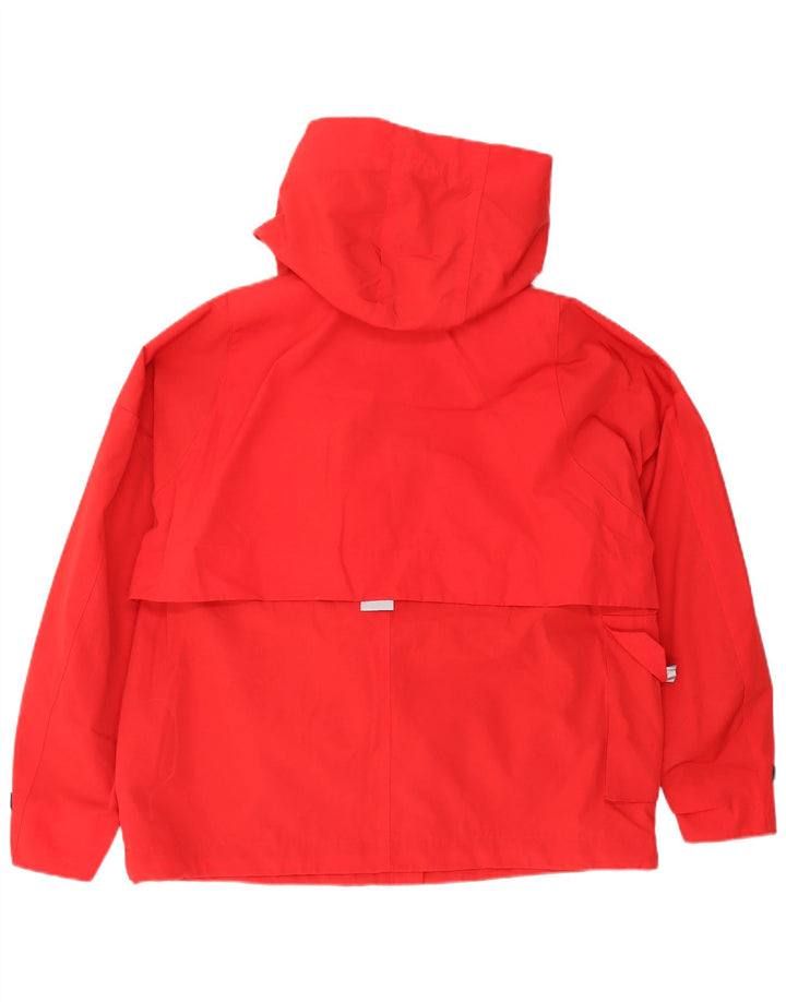 Zara Veste matelassée surdimensionnée à capuche pour femme UK 10 Small Rouge Polyester