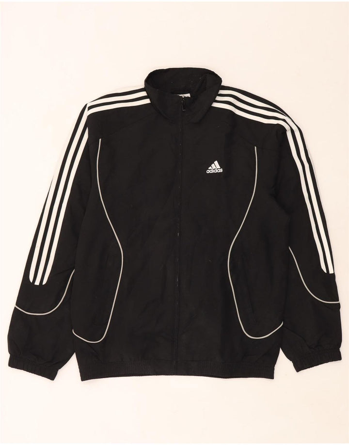 Adidas Veste de survêtement pour homme UK 36/38 Petit Noir Polyester