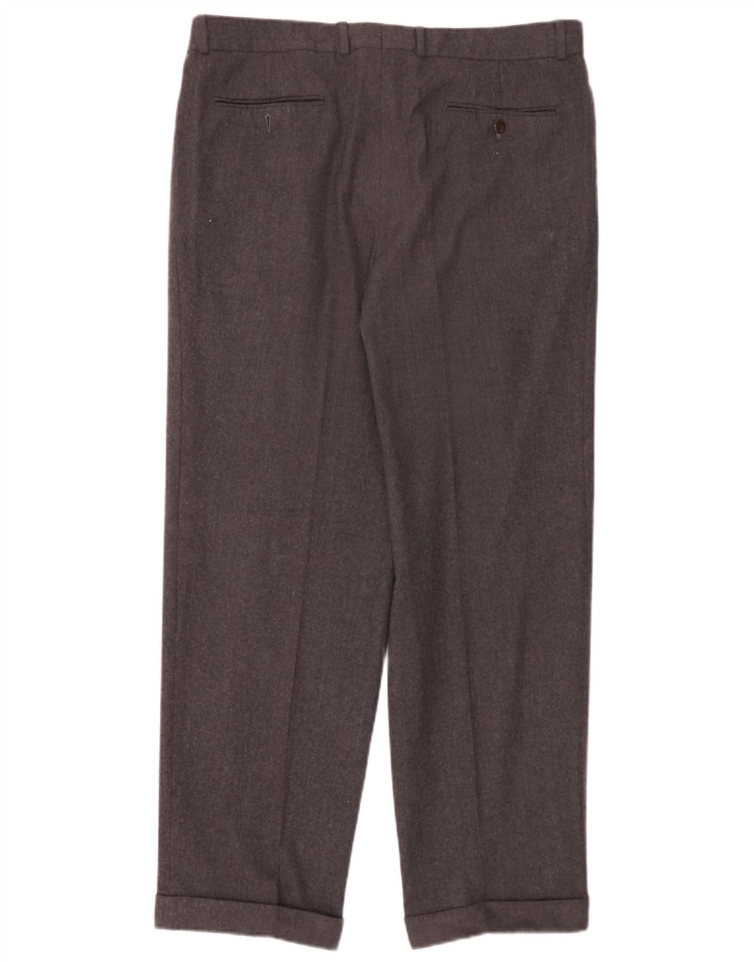 Hugo Boss Pantalon de costume à chevilles pour hommes W36 L30 Gris Laine vierge