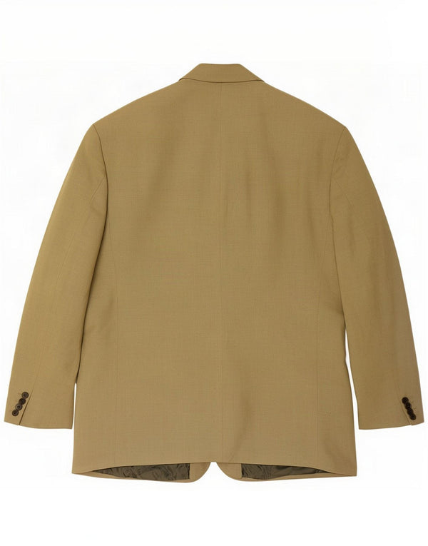 Veste blazer 3 boutons Centaur pour homme UK 48 4XL Kaki Viscose